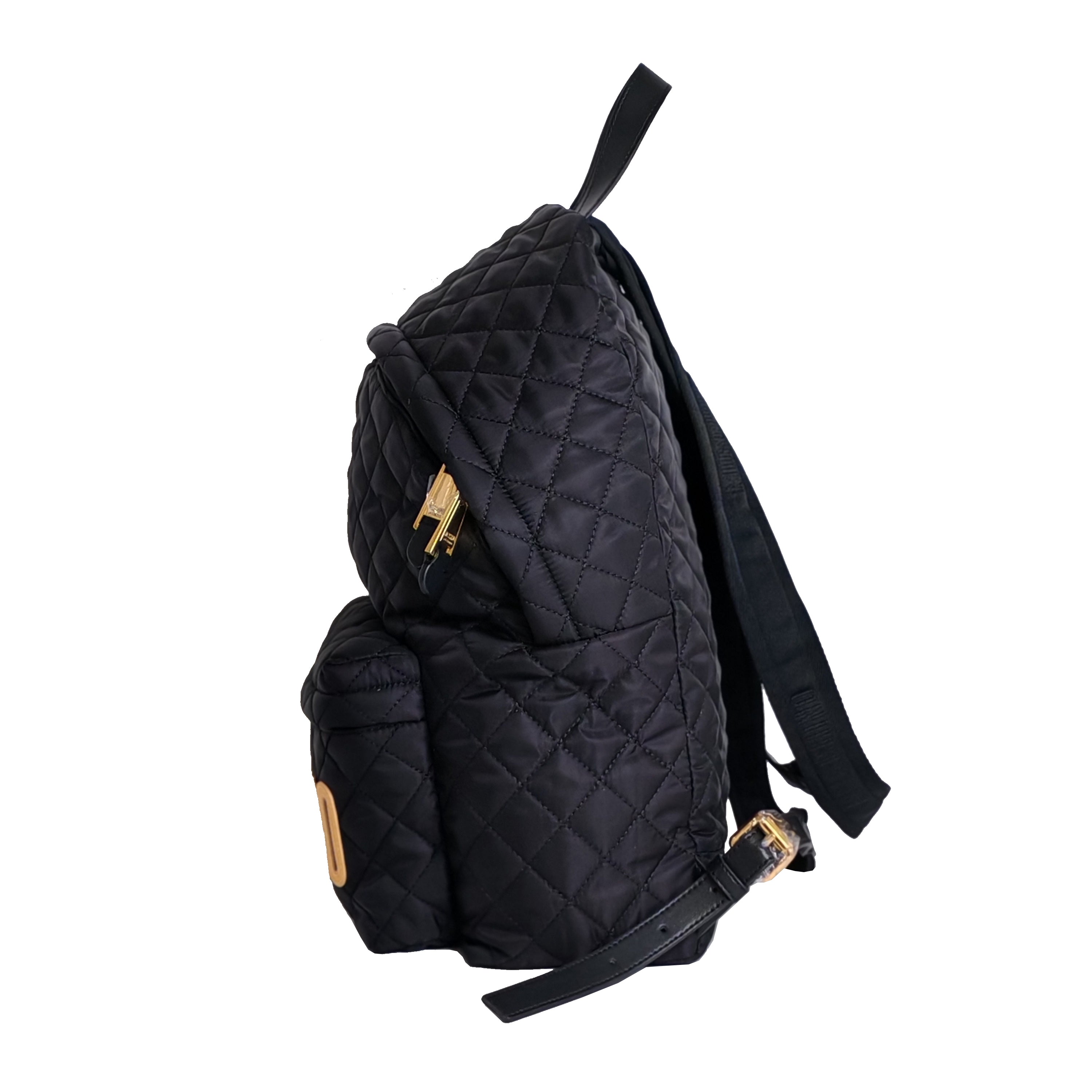 Moschino quilted backpack best sale